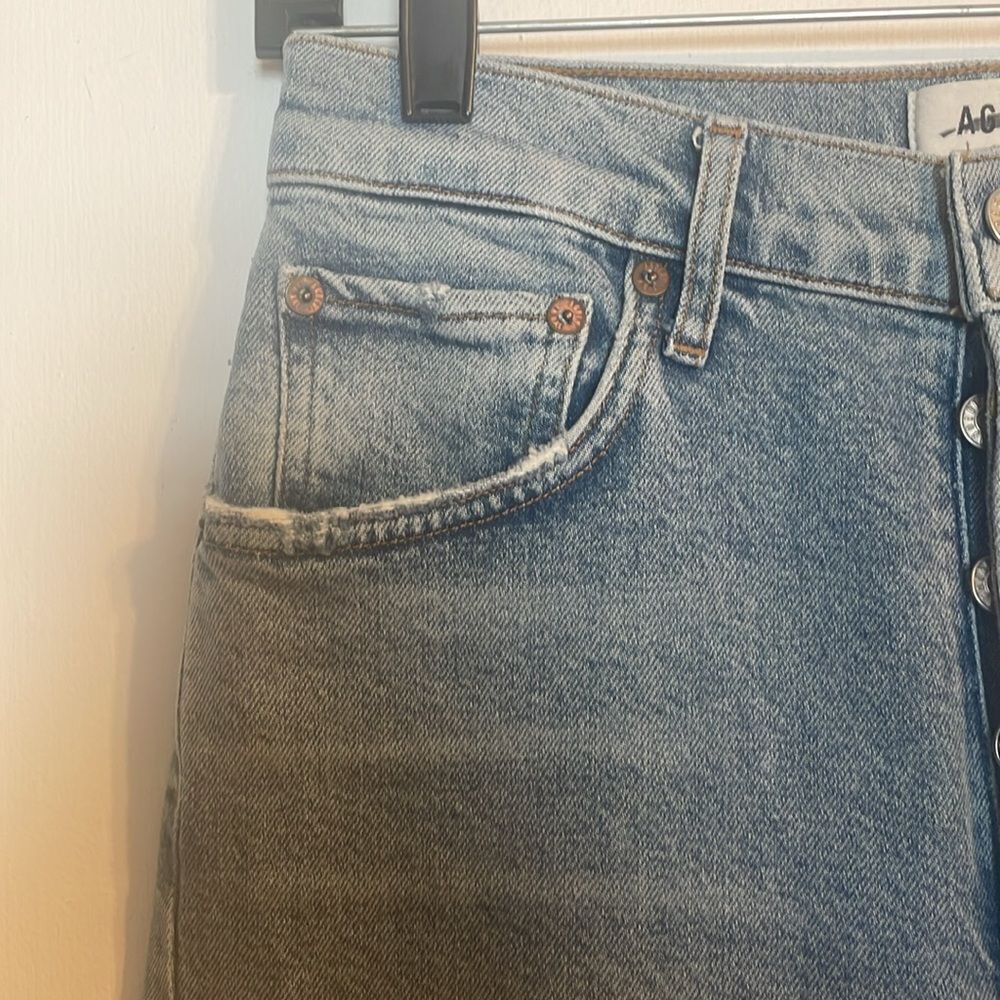 Agolde Riley High Rise Crop Jeans 26 - Picture 3 of 7